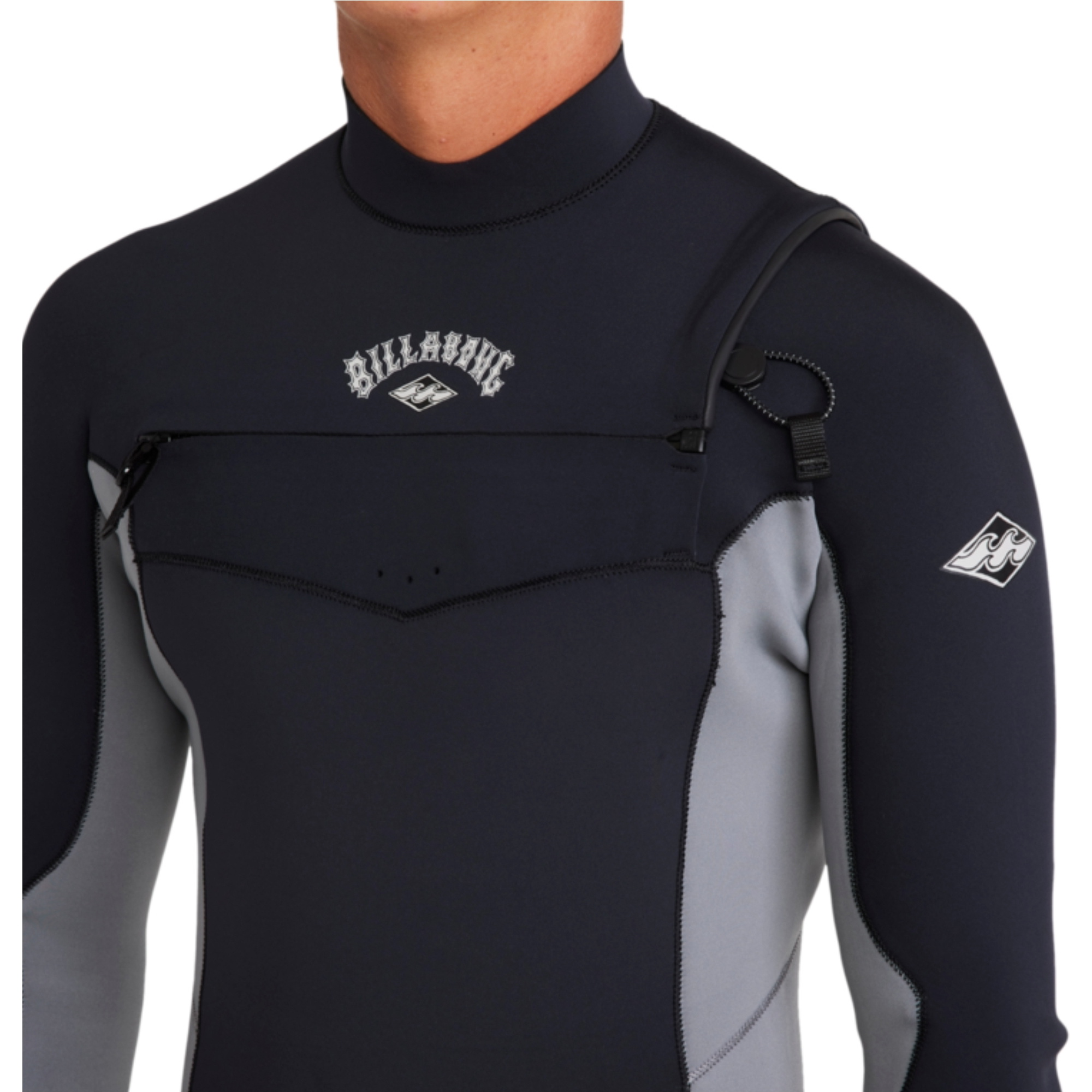 Fato De Mergulho Billabong Absolute Natural Masculino Com Zíper Chest Zip 3/2mm 2026 24AW191506 - Alloy